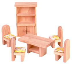 Мебель для кукол Plantoys/Плантойс «Классическая столовая» деревянная